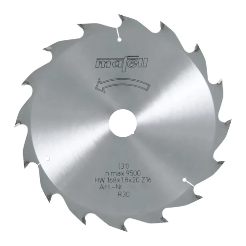 Mafell Tarcza pilarska HM 168 x  1,2/1,8 x 20 mm, Z 16, WZ, cięcie wzdłużne, drewno 092476
