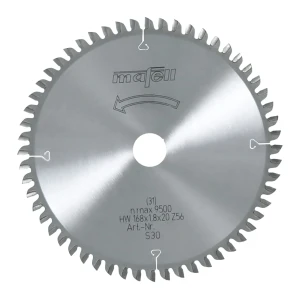 Mafell Tarcza pilarska HM 168 x 1,8 x 1,2 x 20 mm, 56 zębów, WZ, cięcie poprzeczne, drewno Mafell 092482