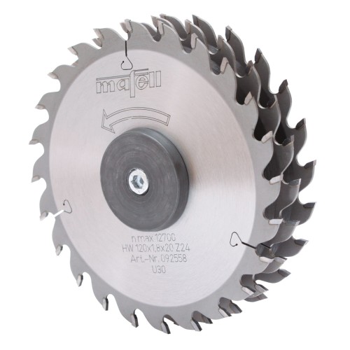 Mafell Głowica tnąca MF-SE 3 -czyli  3 cięcia w jednym przejściu do głębokości 26 mm nr 206072 do Pilarko-frezarki MF 26