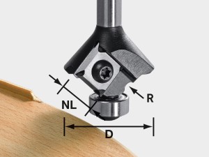 FESTOOL Frez do zaokrągleń z płytkami wymiennymi S8 HW R3 D28 KL12,7 MFK do OF 1010, MFK, MFKC 700 nr 499808