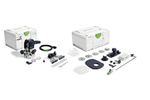 Festool Frezarka górnowrzecionowa OF 1010 REBQ-Set 578049 z Zestawem wyposażenia do frezarki 578046 