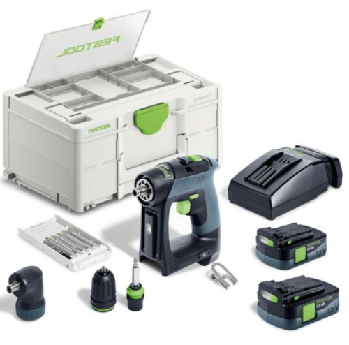 FESTOOL Akumulatorowa wiertarko-wkrętarka CXS 12 2,5-Set 576865