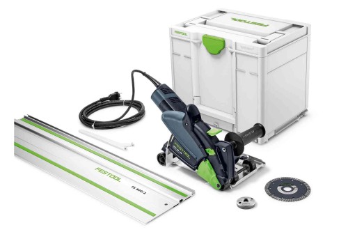 FESTOOL SYSTEM CIECIA Z OSPRZĘTEM DIAMENTOWYM DSC-AG 125-PLUS-FS Z SZYNĄ 80 CM 578530, 491499