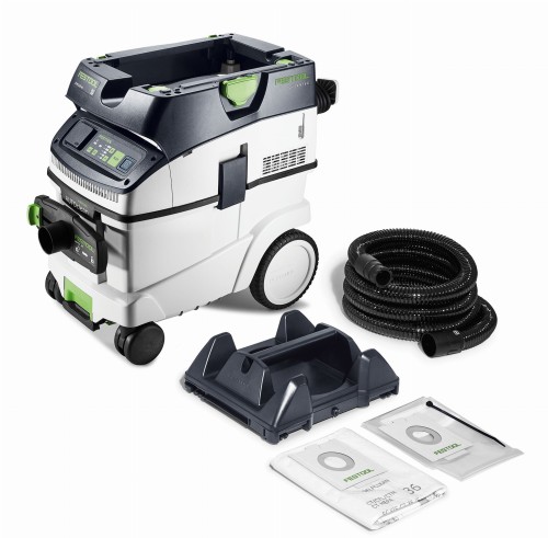FESTOOL Odkurzacz CTM 36 EI AC-PLANEX CLEANTEC Nowszy model 578156 z Uchwytem narzędziowym pod Planex 205274