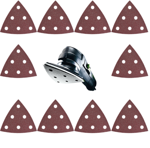 10 x Papiery ścierne TRÓJKĄT RUBIN 2 V93, GRADACJA P40 FESTOOL 499161 -10