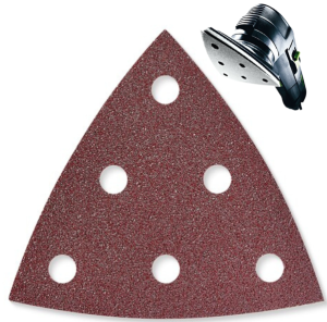 FESTOOL PAPIERY ŚCIERNE TRÓJKĄT V93, GRADACJA P150, SZT. 50 RUBIN 499166