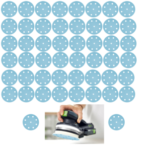 50 x PAPIER ŚCIERNY D125 DO SZLIFIERKI FESTOOL P120 GRANAT 578349