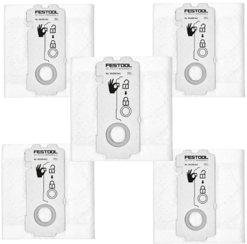 Festool Worki filtrujące Worek filtrujący SELFCLEAN SC-FIS-CT MINI/MIDI-2/5/CT15 do odkurzaczy CT MINI, MIDI, CT 15 (5 sztuk) 204308