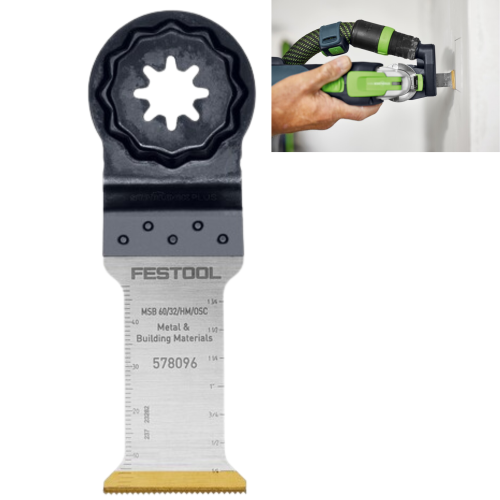 Festool Brzeszczot MSB 60/32/HM do OSC 18 do pracy z najtwardszymi materiałami 578096