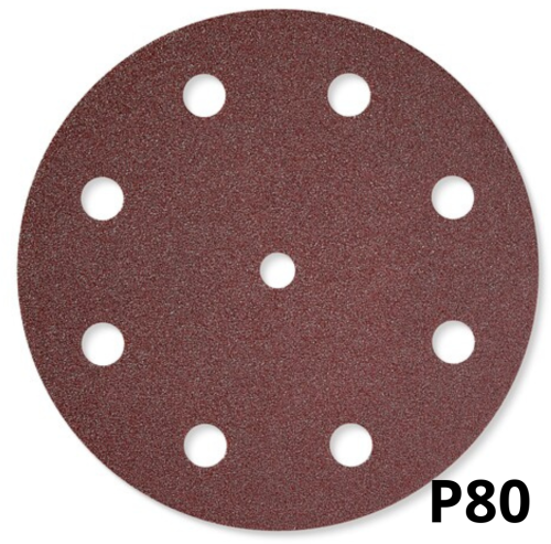 KRĄŻEK PAPIER ŚCIERNY RUBIN ŚREDNICA D125, GRADACJA P80, SZTUK 1 FESTOOL 499095