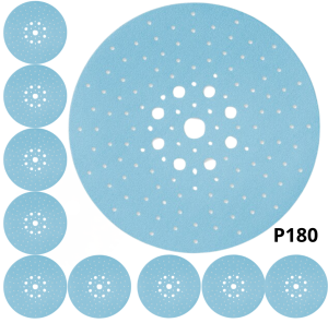 KRĄŻKI ŚCIERNE GRANAT PLANEX ŚREDNICA D225, GRADACJA P180 FESTOOL, 10 SZTUK 205660