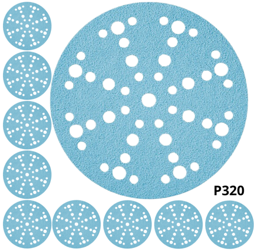 KRĄŻKI ŚCIERNE GRANAT ŚREDNICA D150, GRADACJA P320, SZTUK 10 FESTOOL 575170