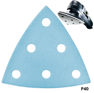 PAPIER ŚCIERNY TRÓJKĄT GRANAT V93, GRADACJA P40, SZTUK 50 FESTOOL 497390