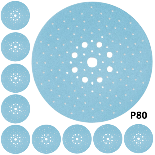 KRĄŻKI PAPIER ŚCIERNY PLANEX GRANAT ŚRDNICA D225, GRADACJA P80, SZTUK 10 FESTOOL 205655