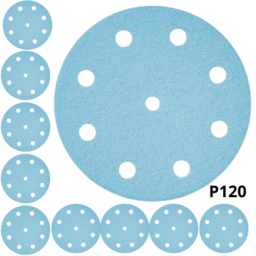 KRĄŻEK PAPIER ŚCIERNY GRANAT średnica D125, GRADACJA P120 SZTUK 10 FESTOOL 497169