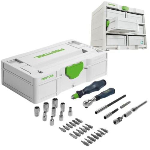 FESTOOL Zestaw nasadek SYS3 S 76-1/4"-CE RA Systainer³ SYS3 S 76 nr 578112