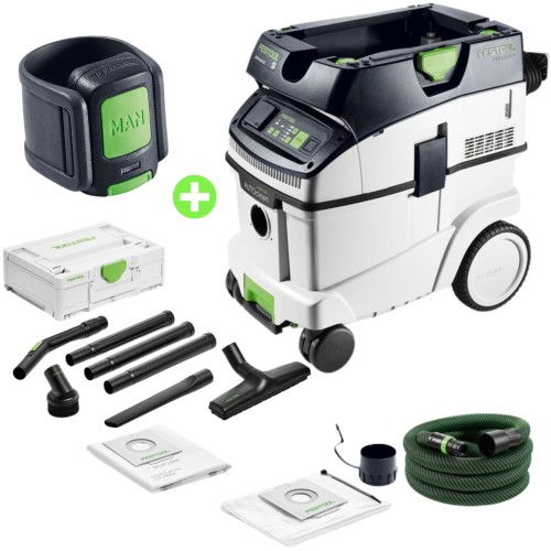 Odkurzacz CLEANTEC CTM 36 EI AC Festool + Pilot Bluetooth  + Zestaw czyszczący ssawki i rury 577856, 202098 , 577257