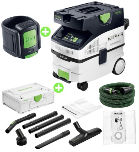 Festool Odkurzacz AutoClean CLEANTEC CTL MIDI I AC Klasa L Nowość 578545  Pilot Bluetooth 202098 Zestaw sprzątający 577257
