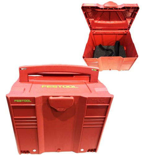 Systainer czerwony transportowy z rzepami mocującymi, pianka Festool 544161