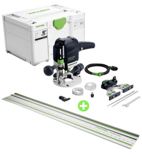 Festool Frezarka górnowrzecionowa OF 1010 REBQ-Plus 578005 i Szyna prowadząca FS 1400/2-LR 32 496939