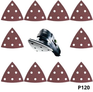 PAPIER ŚCIERNY RUBIN TRÓJKĄT V93, GRADACJA P150, SZTUK 10 FESTOOL 499165