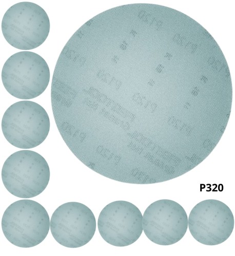 10 x SIATKA WŁÓKNINA Granat Net średnica D150 GRADACJA P320 578655
