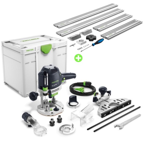 Festool Frezarka górnowrzecionowa OF 1400 EBQ-Plus 576207 + Szablon do frezowania MFS 700 nr 492611