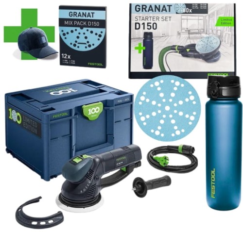 Szlifierka Rotex RO 150 Festool 578233 (576017) + Zestaw 60 papierów ściernych Granat i BIDON 1 L FESTOOL 578181