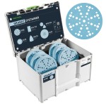 Systainer³ na materiały ścierne D150 GR SYS Granat i materiały ścierne Granat średnica D150  GRADACJA P60, P80, P120, P150, P180, P220 FESTOOL 578192