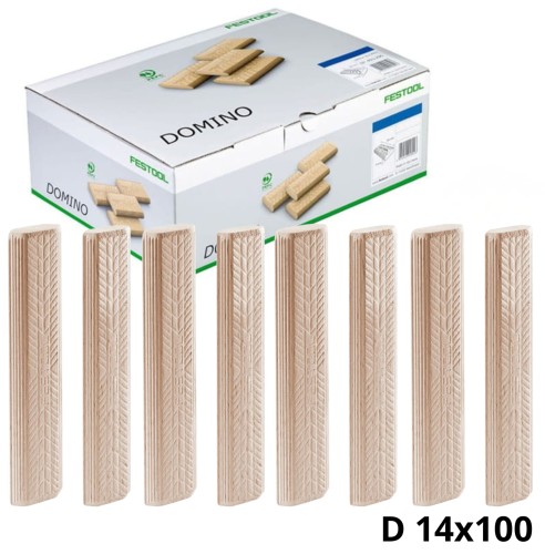 LAMELKI ŁĄCZNIKI DOMINO BUK D 14x100, SZTUK 80, DO FREZARKI DF 700 FESTOOL 498218
