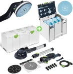 Szlifierka przegubowa PLANEX LED LHS 2 225 EQI-Plus FESTOOL 575990 Systainer z papierami ściernymi
