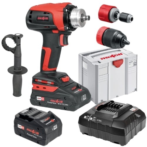 Mafell Wiertarko-wkrętarka A 18 Systener, 2 x Akumulator, Ładowarka 91C801