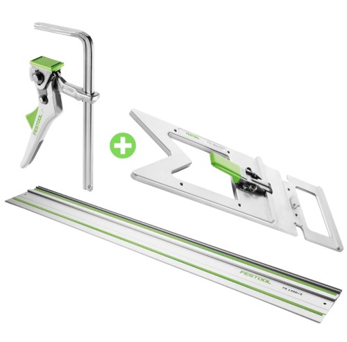 FESTOOL PRZYKŁADNICA KĄTOWA FS-WA/90° 205229, SZYNA FS 1400 nr 491498, ŚCISK DŹWIGNIOWY FS-HZ 160 NR 491594