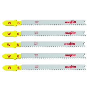 Mafell Brzeszczoty W6 do Wyrzynarki P1 CC, do płyta wiórowa, laminat, fornir 093846