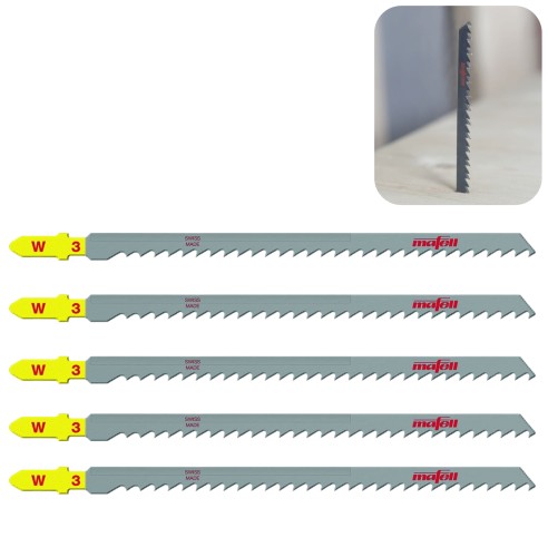 Mafell Brzeszczoty SSB-W3 Wood, 5 szt. do PS 2-18 do cięcia wgłębnego do 14 mm 093842