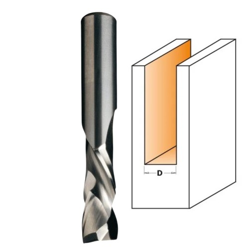 CMT Frez spiralny wykańczający - Pozytyw i Negatyw Do cięcia, kopiowania i frezowania w drewnie litym, materiałach drewnopochodnych, plastiku oraz laminatach 190.080.11