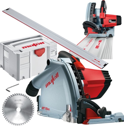 Mafell Pilarko-zagłębiarka MT 55 cc MidiMAX w systenerze T-MAX - TRC 917634 + Szyna prowadząca F 160 nr 204365