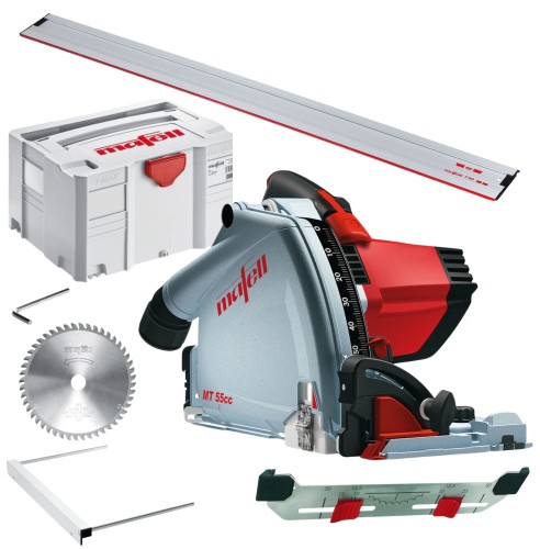 MAFELL Pilarko-Zagłębiarka MT 55 cc MaxiMAX w systenerze T-MAX - TRC 917635 + Szyna prowadząca F 160 Mafell nr 204365