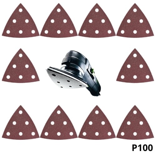 MATERIAŁ ŚCIERNY RUBIN TRÓJKĄT V93, GRADACJA P100, SZTUK 10 FESTOOL 499164