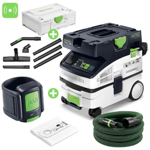 Festool Odkurzacz mobilny CLEANTEC CTL MINI I , Systainer z zestawem rur i ssawek , Pilot Bluetooth 578311 + 577257 + 202098