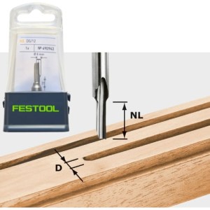 FESTOOL Frez do wpustów HS S8 D 5/12 walcowo-czołowy do Frezarki OF 1010, OF 1400, OF 2200 nr 490943
