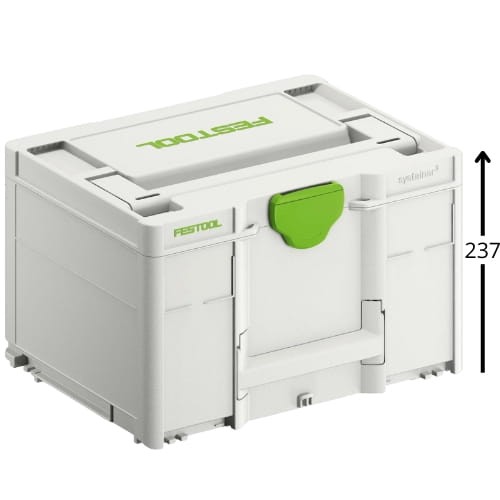 FESTOOL Systainer³ SYS3 M 237 wysokość 23,7 cm Skrzynka narzędziowa nr 204843