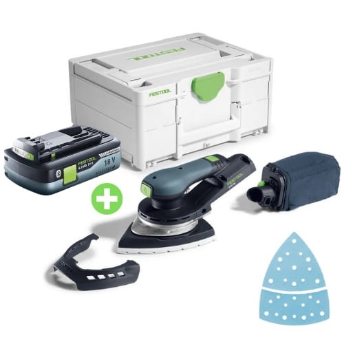 Akumulatorowa szlifierka Delta DTSC 200-Basic FESTOOL 577713 + Akumulator HighPower BP 18 Li 4,0 FESTOOL 205034