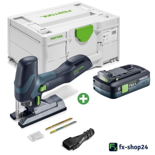 FESTOOL Wyrzynarka akumulatorowa PSC-E 18 EB-Basic 578521 i Akumulator typu Tabless BP 18 TBX 4 C-ASI FESTOOL 578745