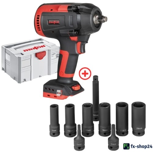 Klucz udarowy SR 800-18 PURE MAX3 MAFELL 91F702 + Zestaw kluczy nasadowych