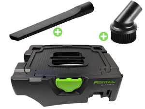 OBUDOWA ODKURZACZA, SCHOWEK NA WĄŻ CTL MINI MIDI FESTOOL 11014391 + SAWKA Pędzel 440404, SSAWKA długa wąska 452904