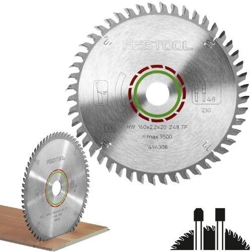 Festool Tarcza pilarska HW 160x2,2x20 TF48 do Laminat, HPL, do TS 55, TSC 55 nr 496308