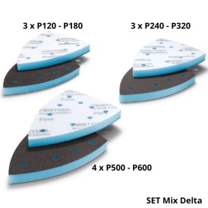 FESTOOL Materiały ścierne Delta GR PRO/10-Set Granat PROfile 578807