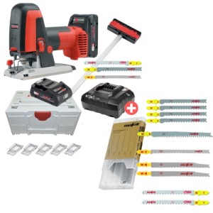 MAFELL WYRZYNARKA AKUMULATOROWA PS 2-18 W SYSTENERZE MAX3 91C101 + Zestaw brzeszczotów 093866