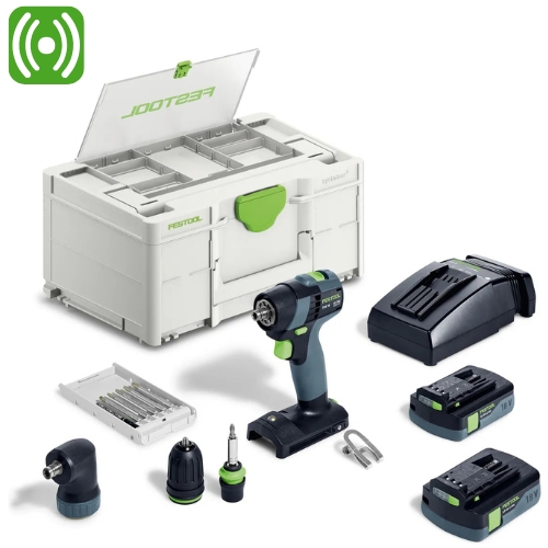 FESTOOL Wiertarko-wkrętarka TXS 18 C 3,0-Set Akumulatorowa 576896